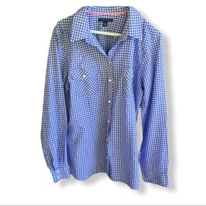 Banana Republic blue gingham shirt